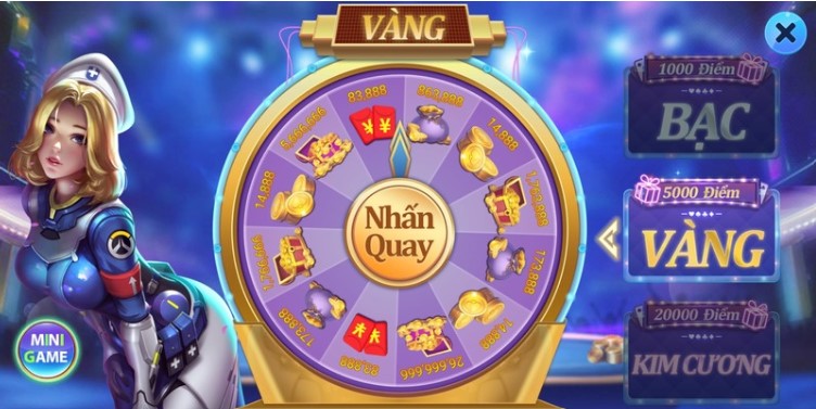 vòng quay khuyến mãi Iwin